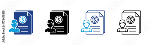 Billing Info Consistent and versatile vector icons illustrating essential concepts in various styles
