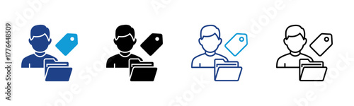 Client Tagging Consistent and versatile vector icons illustrating essential concepts in various styles