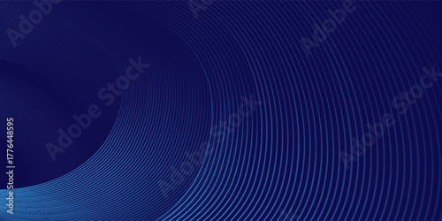 Abstract blue background with glowing curved lines. Shiny blue swirl curve lines design. Suit for banner, web, brochure, pamflet, poster and presentation