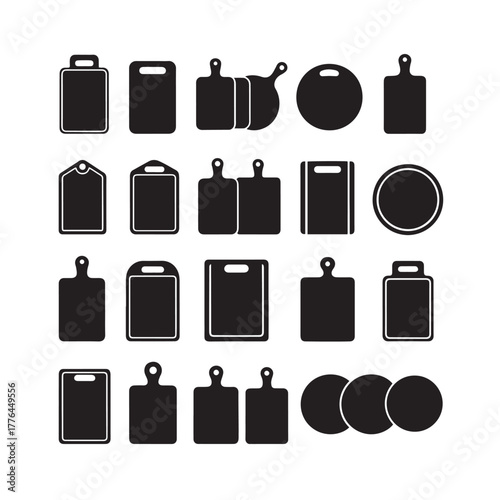   Vegetable cutting boards with handles kitchen preparation.