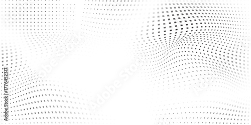 Dot mesh halftone gradient texture. Vanishing polka dot art abstract design