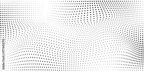 Art abstract mesh halftone gradient texture. Vanishing polka dot modern abstract