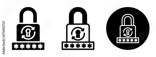 Reset Password Icon Collection Glyph & Mixed Style
