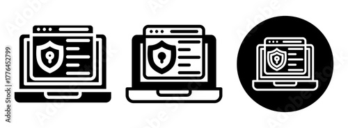 Vulnerability Icon Collection Glyph & Mixed Style