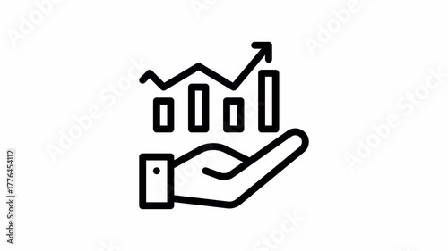 investment animated icon - Motion Graphic Elements for Business ,Presentations and Design