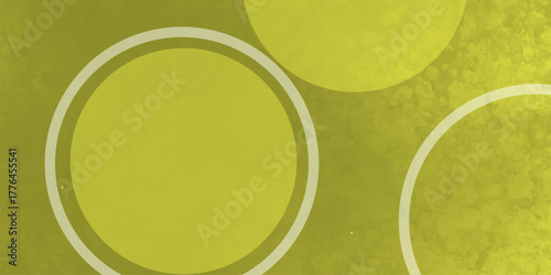 Yellow abstract background with white circle rings in faded distressed vintage grunge texture design. High resolution textured pattern. Abstract modern background design concept for template banner. 