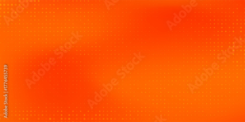 Abstract dot halftone orange color pattern gradient texture with technology art modern abstract