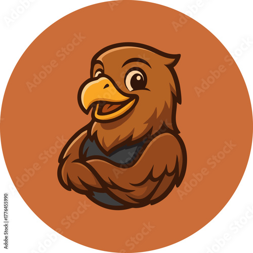 Eagle Cute Mascot Logo.eps