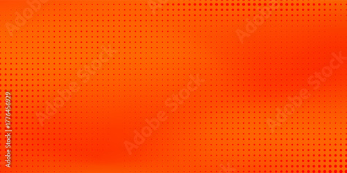 Modern dot halftone orange color pattern gradient texture with technology design abstract simple art