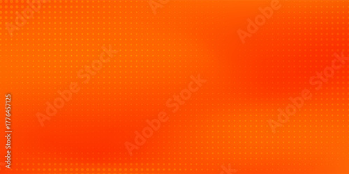 Modern dot halftone orange color pattern gradient texture with technology design