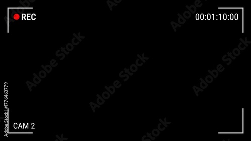 Video camera recorder screen overlay,Camera view finder digital overlay display,4k video