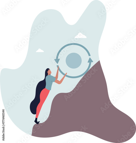 Consistency key to success, business strategy to repeatedly deliver work done, personal development or career growth concept.life and employment of people.