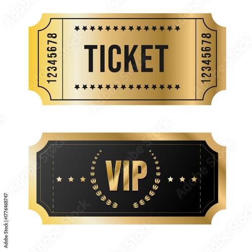 vip golden ticket template 