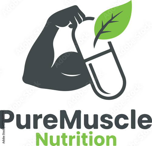 Eco drink pour leaf herbal tea beverage organic wellness logo