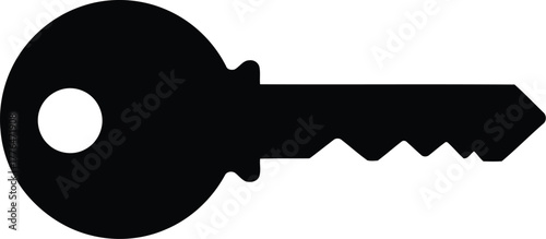 Black key silhouette security access solution