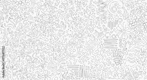 Abstract background with chaotic line art, perfect for textures and patterns