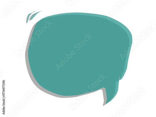 simple blue bubble with blank text. vector stock  .eps