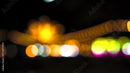 color bokhe lights background.eautiful blurred light bokhe for background material.