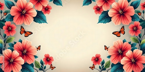 abstract floral batik texture