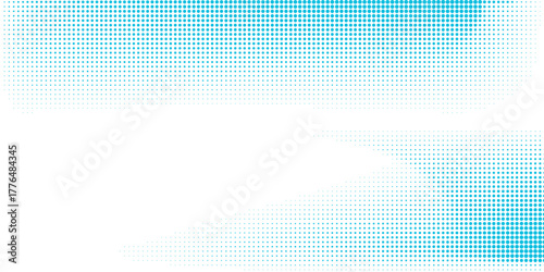 Transparent Vector Gradient Blue Color Halftone Background Staggered Dots Pattern modern dotted arts abstract concept.Eps 10
