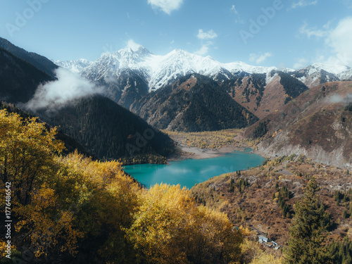 Lake in the mountains, autumn