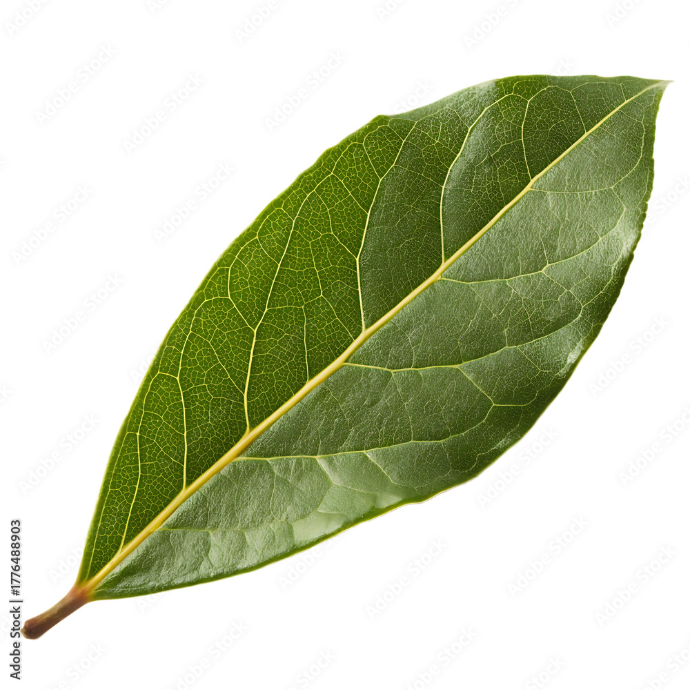 Obraz premium Green leaf isolated on a transparent background 