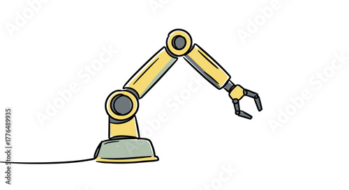 Linear robotic arm design for automation and industry concepts