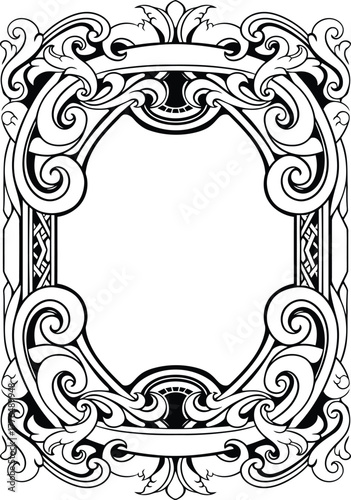 Intricate set of four thai and khmer style kanok vector corner ornaments featuring detailed foliage, floral scrollwork, and classical asian decorative elements for formal borders.