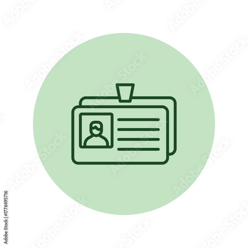 Id Card pentaglow , vector, pixel perfect, illustrator file 
