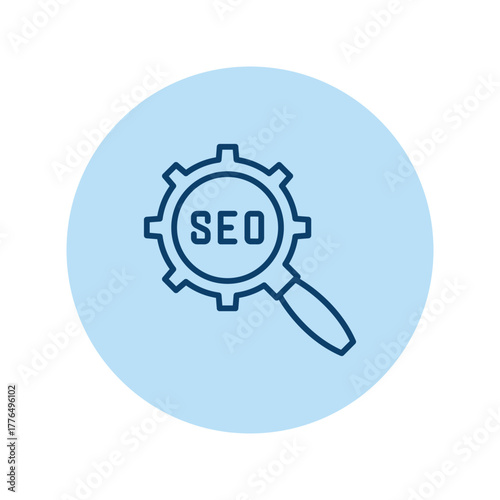 Search Engine Optimization color circle icon , vector, pixel perfect, illustrator file 
