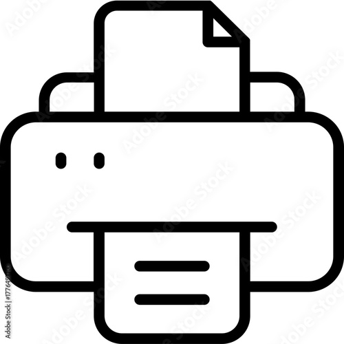 Printer Icon Vector Stock Illustration