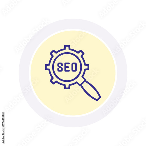 Search Engine Optimization color circle icon , vector, pixel perfect, illustrator file 

