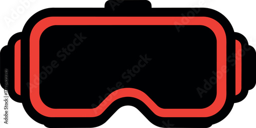 Virtual reality goggles icon Vector