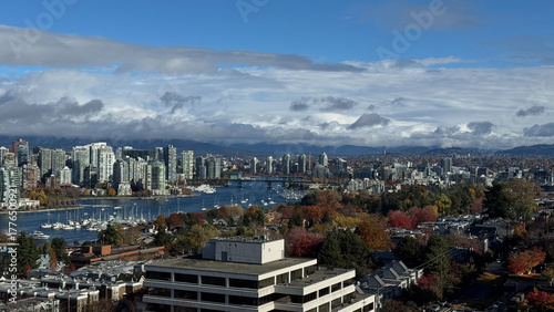 Vancouver Cityscape with Fairview, Granville Island, False Creek, and Yaletown Skyline