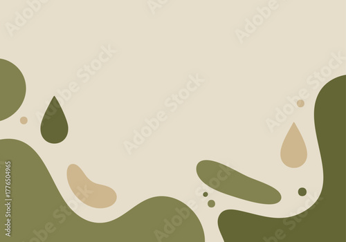 Εκτύπωση καμβά abstract flowing organic shapes in earthy tones with a minimalist aesthetic back