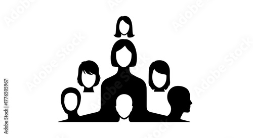 Diverse group of people united, representing community and connection