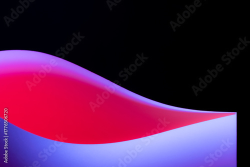 Abstract background showing curved lines creating dynamic shapes and shadows