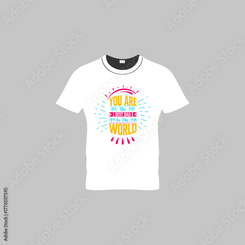 T-shirt mockup in white, gray and black colors. Think outside the box motivational t-shirt design typography. Blank t-shirt template with empty space for design