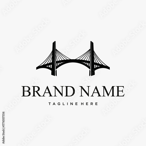 Elegant Bridge Logo Design for Brand Identity and Recognition.