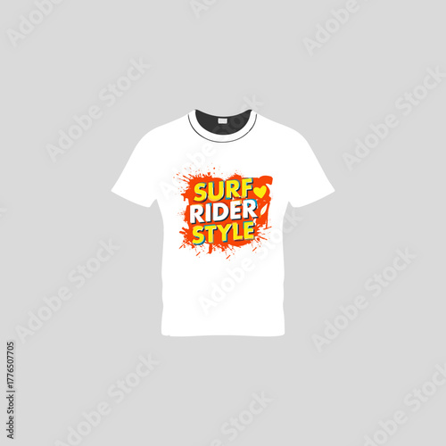 T-shirt mockup in white, gray and black colors. Think outside the box motivational t-shirt design typography. Blank t-shirt template with empty space for design