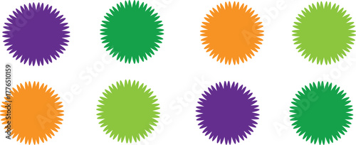 Artistic Flower Pattern Vector Collection — Geometric and Vintage-Inspired Floral Shapes for Icon, Tag, and Decorative Texture Design