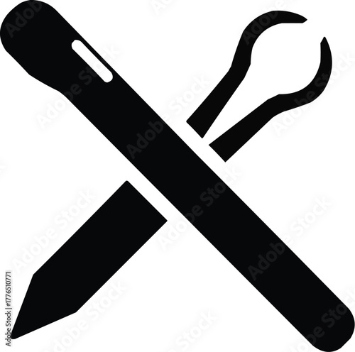 Silhouette illustration of Surgical Equipment & Instruments, Medical Devices, and Hospital Supplies