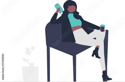 Serene person meditating or practicing yoga in a calm minimalist setting promoting relaxation and wellness