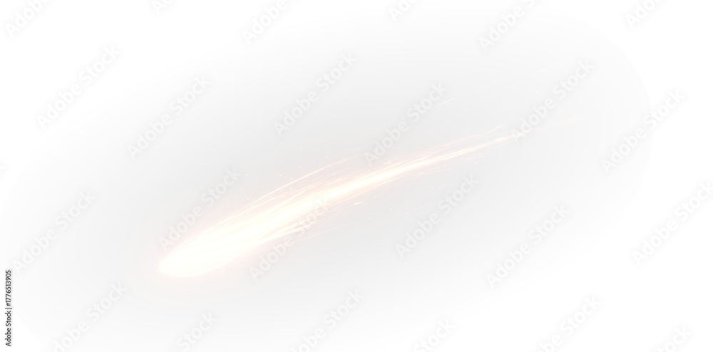 Obraz premium Fireball meteor glow in universe.