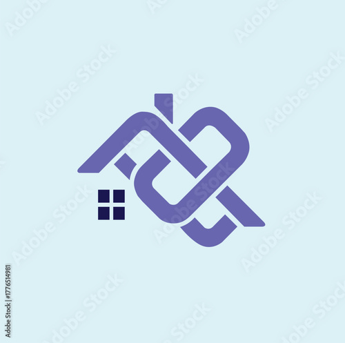 House and Building Logo for Real Estate Company