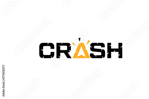 Crash logo with a stylized A resembling an upward-pointing arrow.