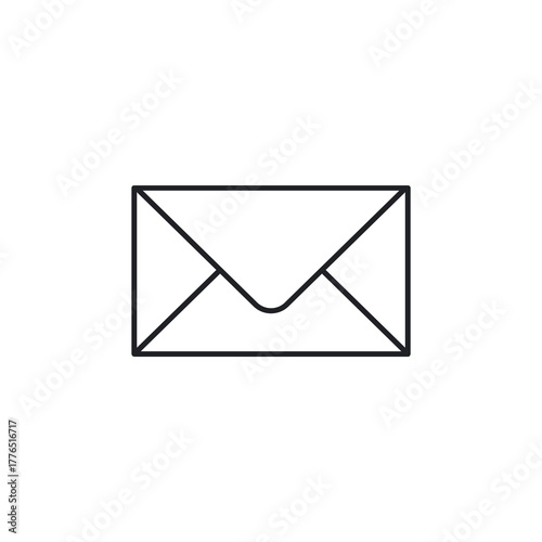 Sealed Envelope Closed Email Message Line Icon