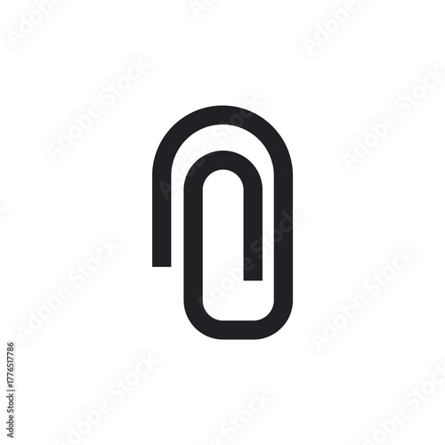 Document Link Paperclip Attachment Solid Icon