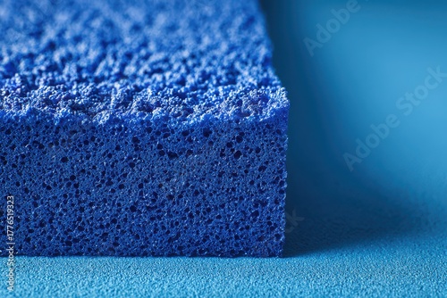 Eva Material - Blue Plush Sponge Texture Background with Vinyl Acetate Eva Foam