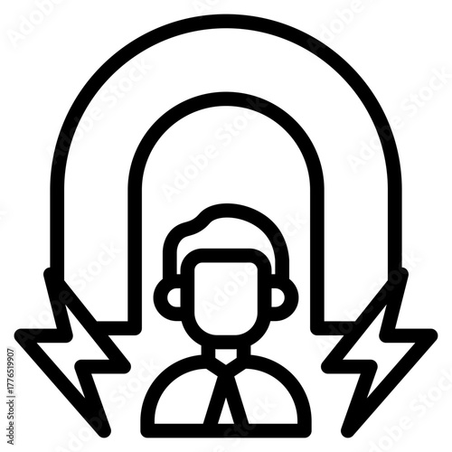 Customers acquission icon in vector illustration